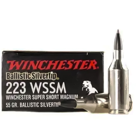Balas Winchester 223 WSSM 55gr Ballistic Silvertip