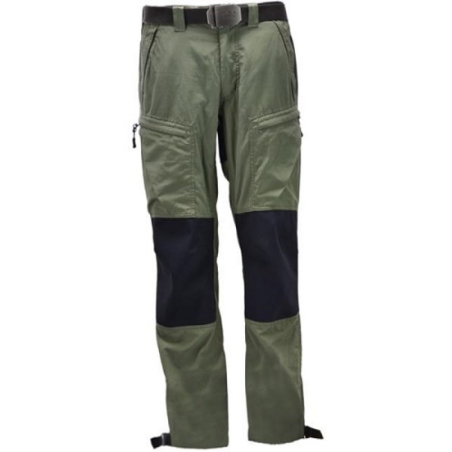 Pantalón Ranger Mountain con rodillas y culera aislante elástica e Impermeable en color musgo T-M