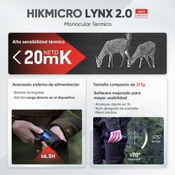 Monocular térmico LYNX Pro LH25 2.0 HIKMICRO