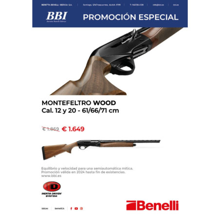 Escopeta Benelli Montefeltro Wood
